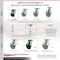 Service Caster 4 Inch Poly on Cast Iron Caster Set with Roller Bearing 2 Swivel Lock 2 Rigid SCC-35S420-PUR-GB-BSL-2-R-2 - alternate 6